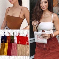 erin spaghette strap/crop top sando