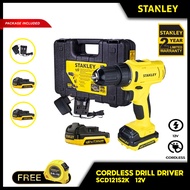 STANLEY SCD121S2K Cordless 10MM Drill Driver With 2 Batteries &amp; 1 Charger 12V