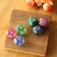 12-Sided Dice Constellation Dice Handy Tool Number Twelve-Sided Dice Game tarot dices Creative Board
