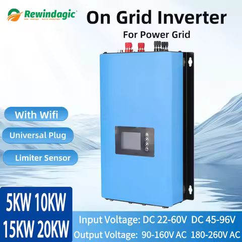 10KW 20KW Grid Tie Inverter With Limiter Pure Sine Wave On Grid Inverter DC45-96V or 22-60V to AC230