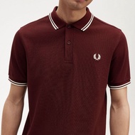 100% ORIGINAL FRED PERRY Baju polo lelaki polo shirt casual men short sleeved fashionable cotton top