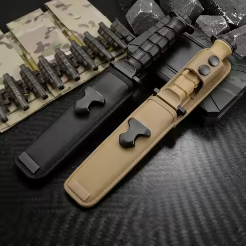 NEW MK2.1 - Practical Travel Knife, made of N690 steel, equipped with a protective K sheath, an outd