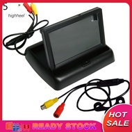 [Ready Stock] 43inch LCD 12V Folding Display Car Rear View Backup Reverse Camera Monitor