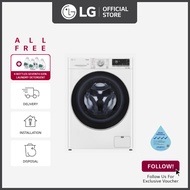 [Bulky] LG FV1410S3WA 10KG, Front Load Washer, White + Free Delivery + Free Installation + Free Disposal