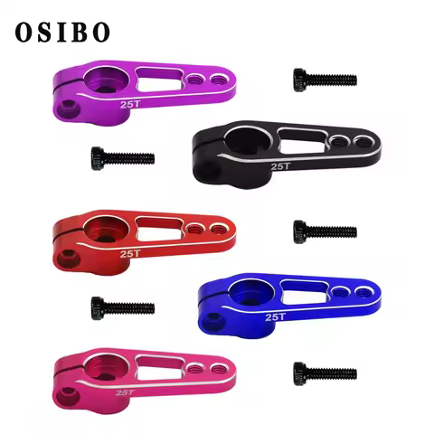 Aluminum 25T Servo Horn Arms 25 Teeth Spline M3 Clamp Steering for Futaba Savox Power HD Motors Saku