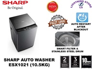 SHARP FULLY AUTO WASHING MACHINE 10.5KG ESX1021