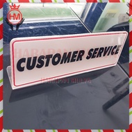 Customer Service Sign - Acrylic Customer Service Table Board - harapan Mulya