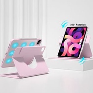 全城熱賣 - 前撐支架透明旋轉平板殼 適用於iPad Pro 11 2018 / 2020 / 2021（淡雅粉）