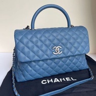 Chanel  coco handle藍色牛皮
