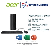 ACER ASPIRE XC-1725-57430W11 DESKTOP PC ( R5-7430U 16GD4 512SSD / W11H / OFFICE OPI )