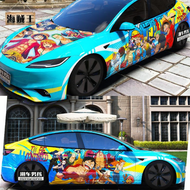 CANJING | ฟิล์มหุ้มรถการ์ตูนส่วนบุคคลสำหรับ Tesla Model 3/Y