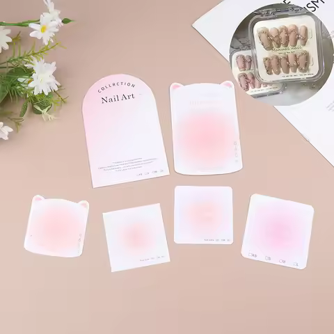10PCS Press-On Nail Packaging Display Handmade False Design Swatch Show Card Manicure Sample Salon