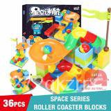 jcNs 36pcs Funlock Duplo Marble Run Blocks Set for Kids Baby Creative Educational Building Toys for 