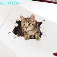 QUINTON Car 3D Cat Stickers, Universal 3D Cat Simulation Cats Car Sticker, Car Accessories Creative 