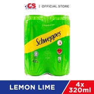 SCHWEPPES Lemon Lime Soda 4x320ml