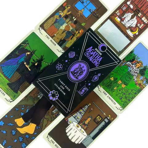 Agatha All Along Tarot Card A 78 Cards Deck English Version Fate Predictive Divination Party Cards,