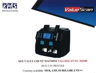 Valuescan NC-M2000 Mix Notes Multi Currency Heavy Duty Bank Notes Bill money Counter with Top Loadin