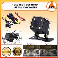 28mm 18.5mm Hole Type Fish Eye Fix Angle 8LED Universal Parking Camera Reverse Backup Camera