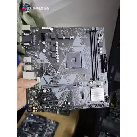 Used mATX Motherboard for ASUS PRIME B450M-K AM4 B450 DDR4 M.2 NVMe USB3.1 Gen2 DVI VGA LED Light 5X