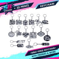 Bible Verse Keychain - High Quality 3D Printed Keychains【SB3D】