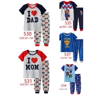 Short Sleeve Cotton Pyjamas Set I love Mum I Love Dad Lion King Mario Age 1Y-9/10Y