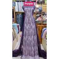 Full sequin tille sequin striped tille/ kebaya cloth/