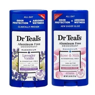 Dr. Teals Deodorant Variety Gift Set (2 Pack, 2.65oz Ea.) - Vanilla Lavender & Rose & Milk - Essenti