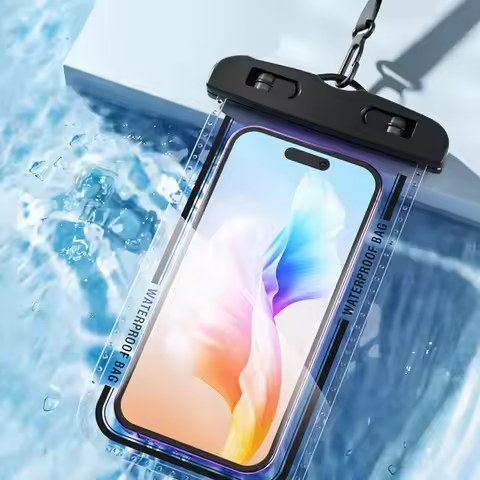New IPX8 Waterproof Phone Pouch Transparent Touchable Floating Phone Waterproof Bag for Beach Underw