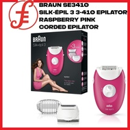 Braun SE3410 Silk-épil 3 3-410 epilator raspberry pink - Corded epilator