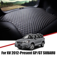 Leather Car Trunk Storage Pads For Subaru XV 2012 2013 2014 2015 2016 2017 2018-2021 Cargo Tray Rear Cover Waterproof Floor Mat