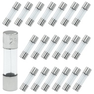 20 Pcs 5x20mm 5A 250V F5AL250V Fast-Blow Glass Fuses, 0.2 x 0.78 Inch 5 Amp 250 Volt Fast-Acting Tub