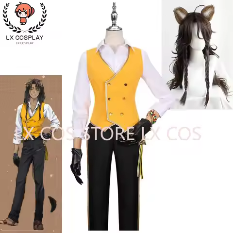 Savanaclaw Leona Kingscholar Cosplay Costume Twisted-Wonderland School Uniform Suits Leona's Cospaly