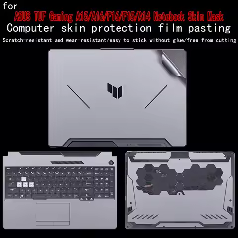 For ASUS TUF Gaming A15/F15 FX507VV4 Laptop Skin Film for ASUS TUF Gaming FX506HM Protective Film FA