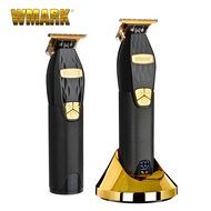 WMARK ปัตตาเลี่ยนไฟฟ้าหน้าจอดิจิตอล LCD NG-2033กรรไกรตัดผมแกะสลักน้ำมันพร้อมฐาน