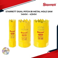 14MM - 43MM STARRETT DUAL PITCH BI METAL HOLE SAW