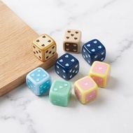 [1 PACK] Acrylic Dice Beads Love Motif 14mm Pastel & Cute Colors - DIY Craft Dice Charm
