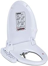 Smart Toilet Lid Heated Toilet Seat Cover Bidet Toilet Seats Squat Intelligent Automatic Electronic Bathroom Toilet Flush Hinge (Color : AC110V)