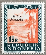 PW411-PERANGKO PRANGKO INDONESIA WINA POS UDARA REPUBLIK RIS MERDEKA