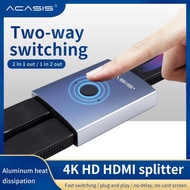 ACASIS HDMI Splitter 4K HDMI Switch Bi-Direction 1x2/2x1 Adapter HDMI Switcher 2 in 1 out for PS4/3 