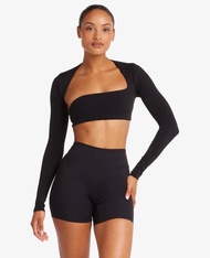 CSB Fitness Base Layer เสื้อยืดโยคะแขนยาวชุดกีฬาผู้หญิงการออกแบบครึ่งไหล่ Fade Define Series Running