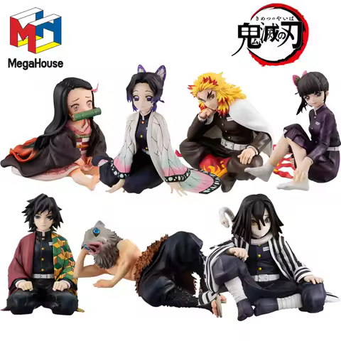 Megahouse Genuine GEM Demon Slayer Kamado Nezuko Tomioka Giyuu Iguro Obanai Anime Action Figures Toy