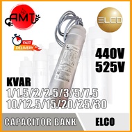 ELCO CAPACITOR BANK 440V 525V 1KVAR 1.5KVAR 2KVAR 2.5KVAR 3KVAR 5KVAR 7.5KVAR 10KVAR 12.5KVAR 15KVAR
