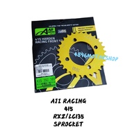 AJI RACING 415 RXZ LC135 V1-V8 Y110 Y125Z Y125ZR Y15 Gold Sprocket ORIGINAL Spoket 14T 15T 30 31 32 