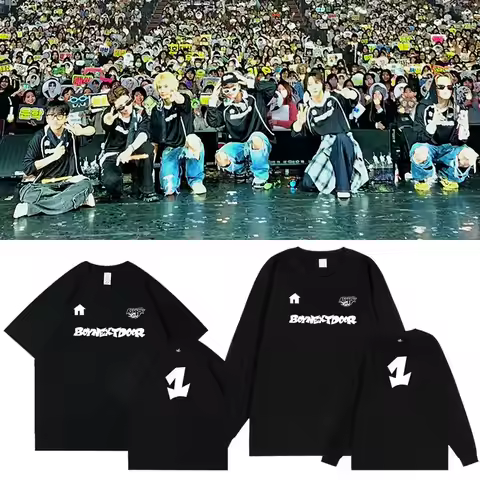 BOYNEXTDOOR Concert KNOCK ON T-shirt kpop fashion Casual Women Men High Quality Cotton Short Sleeve 