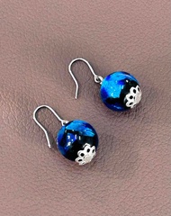 螢光玻璃耳環 醫療級不鏽鋼 來自沖繩直送