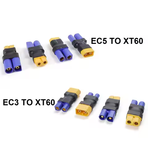 XT60 Male Female to EC5 EC3 Male Female Connector Plug Adapter for RC FPV Vehicle Lipo Battery Esc