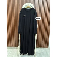 GAMIS SORAYA REMPEL TANGAN KNIT CONDRU / GAMIS LEBARAN