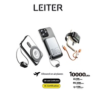 Leiter 3 CCC QR code 3 in1 Powerbank Fast Charging 20W Magnetic Power Bank with Cable  Portable Char