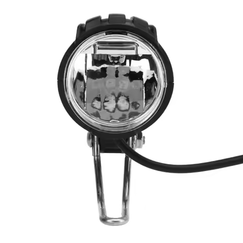 DC 12V To 60V Bike LED Headlight 2.4W IPX4 Waterproof Electric Bike Headlight Super Bright 3 Pin Bik