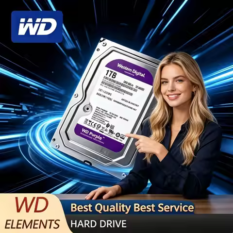 WD Purple Surveillance Internal Hard Drive 3.5-inch 64MB Cache SATA III 6Gb/s 1TB 2TB 3TB 4TB 6TB fo
